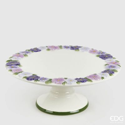 Alzata pansè in ceramica h.9 d.23,5 Edg Enzo De Gasperi