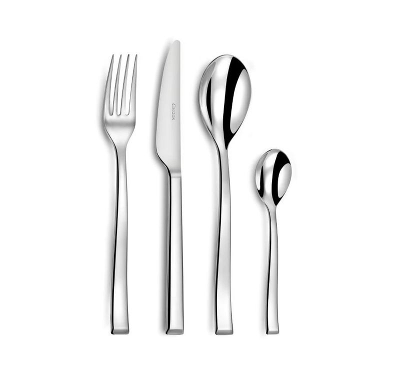 Servizio posate 24 pz acciaio 18/10 Side Acciaio lucido Couzon