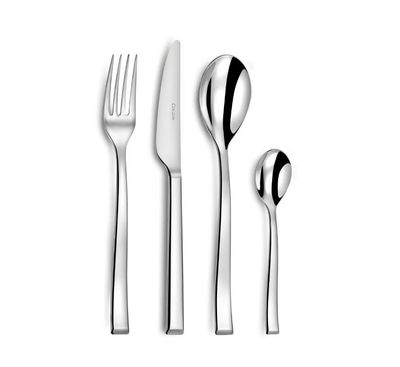 Servizio posate 24 pz acciaio 18/10 Side Acciaio lucido Couzon