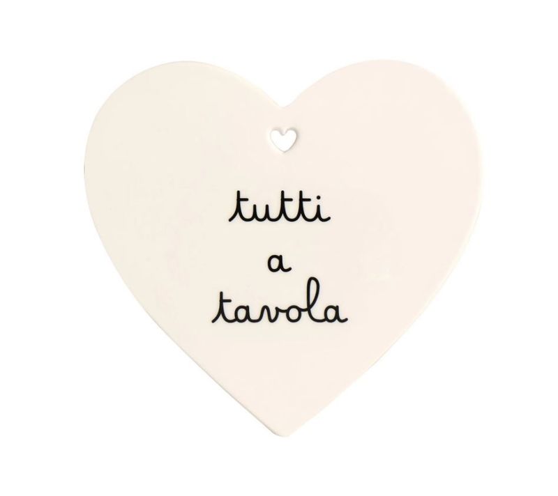 Sottopentola in gres 21x20 cuore Tutti a Tavola Simple Day