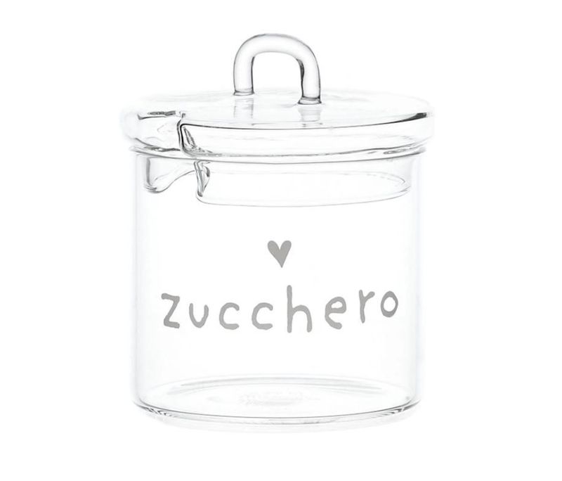 Zuccheriera in vetro borosilicato d.9 Zucchero Simple Day