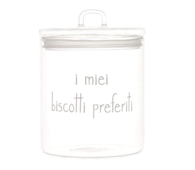 Barattolo in vetro borosilicato d.15 I miei Biscotti Preferiti Simple Day