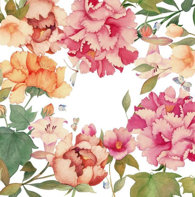 Tovaglia in lino 110x110 Peony The Napking