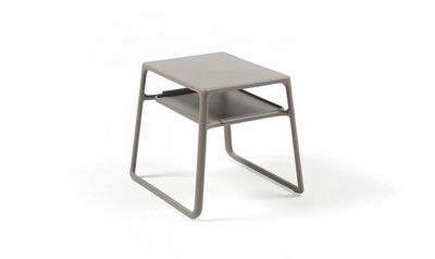 Tavolino in resina fiberglass con vassoio col.tortora Pop Nardi Outdoor