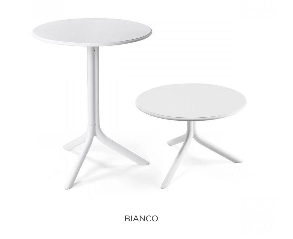 Tavolino in resina fiberglass col.bianco modulabile Spritz Nardi Outdoor