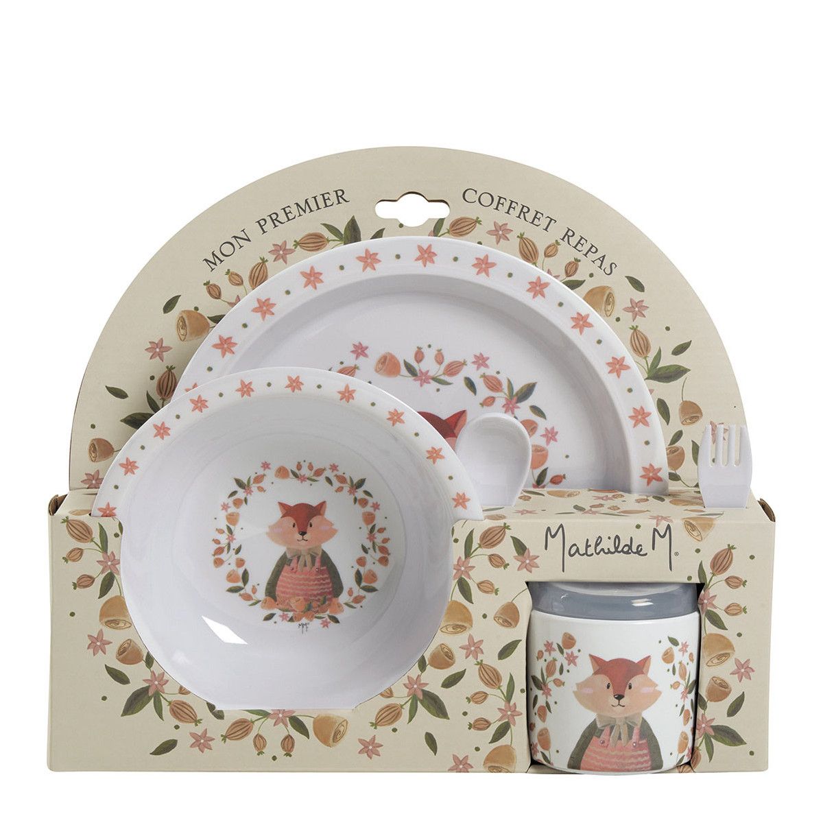 Set primo pasto in melamina Petit Renard Mathilde M.