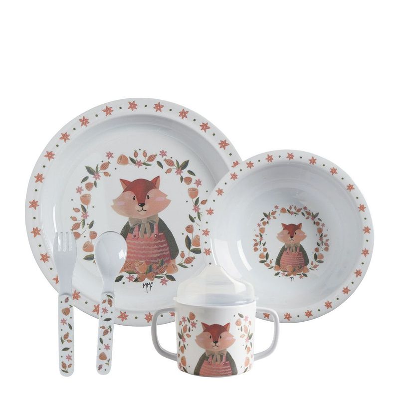Set primo pasto in melamina Petit Renard Mathilde M.