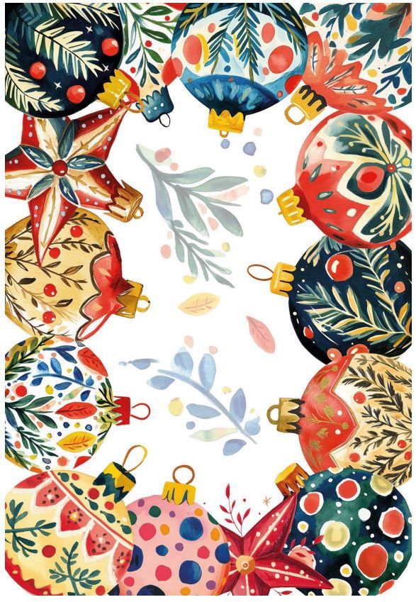 Runner in lino 50x150 Magic Xmas The Napking