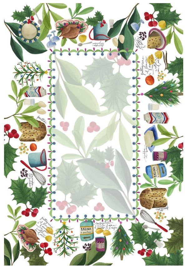 Tovaglia in raso di cotone antimacchia 160x220 Menu di Natale The Napking