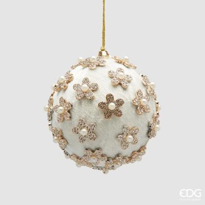 Addobbo palla Flower velluto d.10 Edg Enzo De Gasperi Addobbo palla Flower velluto d.10 Edg Enzo De Gasperi