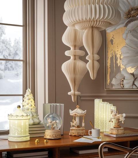 Lampada in porcellana Albero Accendiamo la Magia L'Oca Nera