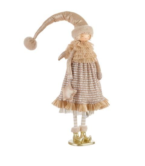 Fatina decorativa in resina e tessuto L'Oca Nera