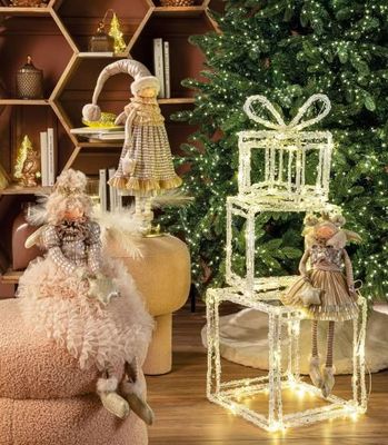 Fatina decorativa in resina e tessuto L'Oca Nera Fatina decorativa in resina e tessuto L'Oca Nera