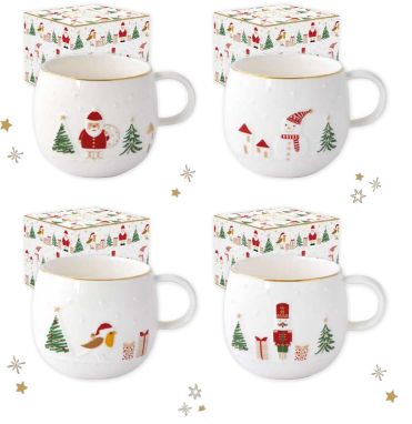 Tazza in porcellana in color box Let it Snow Easy Life Tazza in porcellana in color box Let it Snow Easy Life