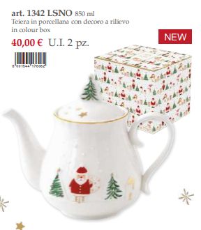 Teiera in porcellana in color box Let it Snow Easy Life Teiera in porcellana in color box Let it Snow Easy Life
