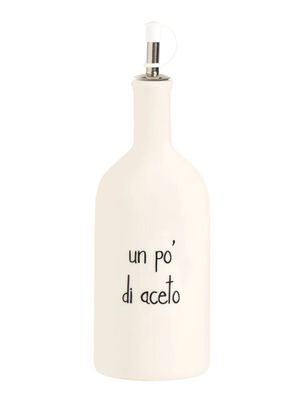 Bottiglia in gres 600 ml Un po' di Aceto Simple Day Bottiglia in gres 600 ml Un po' di Aceto Simple Day