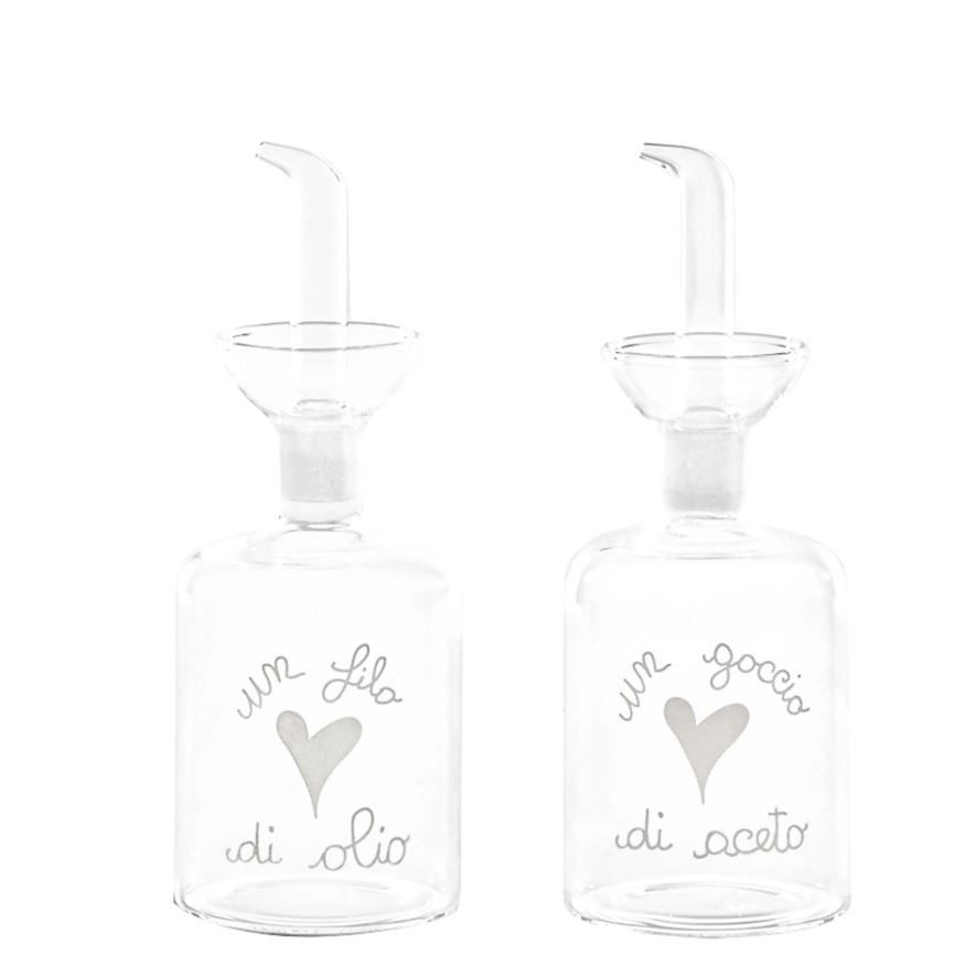 Set 2 bottiglie 250 ml Un Filo di Olio Un goccio di Aceto Simple Day Set 2 bottiglie 250 ml Un Filo di Olio Un goccio di Aceto Simple Day