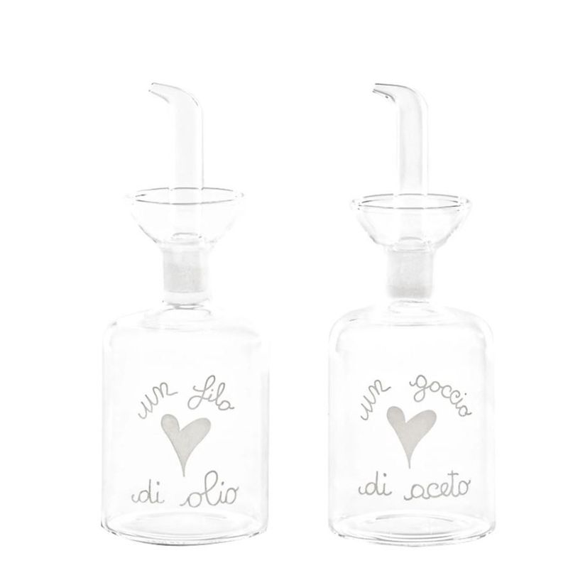 Set 2 bottiglie 250 ml Un Filo di Olio Un goccio di Aceto Simple Day
