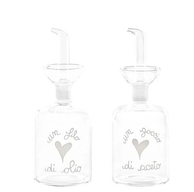 Set 2 bottiglie 250 ml Un Filo di Olio Un goccio di Aceto Simple Day Set 2 bottiglie 250 ml Un Filo di Olio Un goccio di Aceto Simple Day