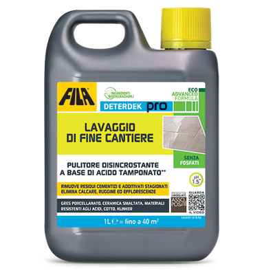 Lavaggio di fine cantiere Deterdek Pro lt.1 Fila