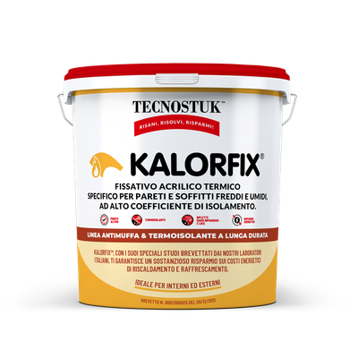 Fissativo acrilico termico ad alto coefficiente di isolamento Kalorfix Tecnostuk