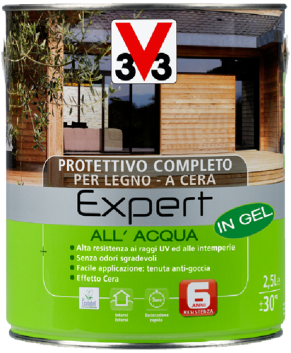 Impregnante protettivo all'acqua in gel effetto cera Expert V33