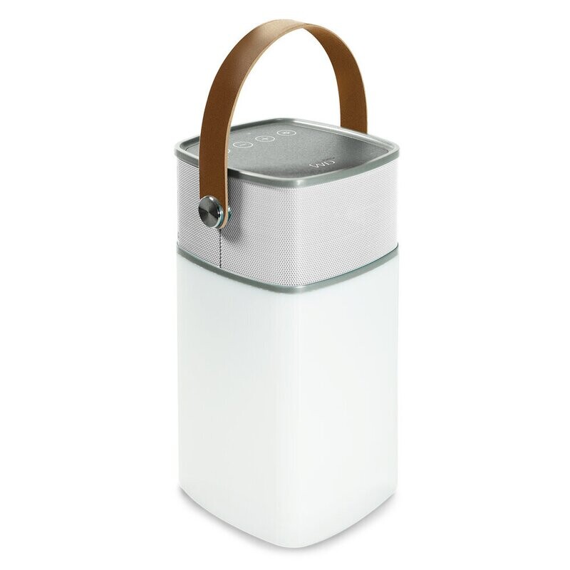 Cassa speaker wireless con luce a led regolabile col.argento Wd Lifestyle