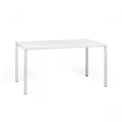 Tavolo in polipropilene e alluminio col.bianco Cube 140x80 Nardi Outdoor Tavolo in polipropilene e alluminio col.bianco Cube 140x80 Nardi Outdoor