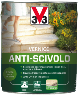 Vernice antiscivolo antimacchia per esterni V33 Vernice antiscivolo antimacchia per esterni V33