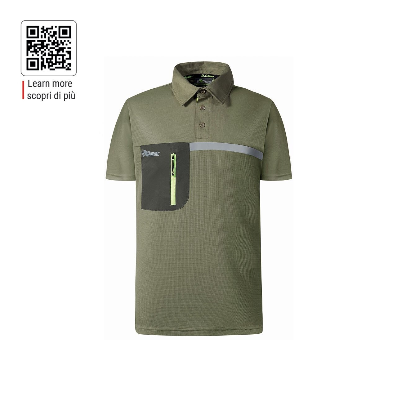 Polo maniche corte Libra col.burnt olive U-Power