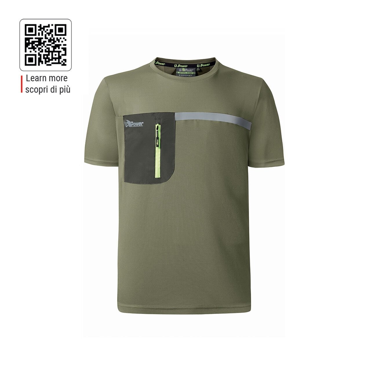 T-shirt estiva Christal col.burnt olive U-Power