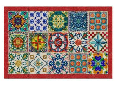 Tappeto Camastra Tip Tapp 52x80 Tessitura Toscana Telerie