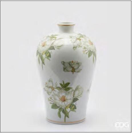 Vaso Ching anfora h.38 d.24 in porcellana Edg Enzo De Gasperi Vaso Ching anfora h.38 d.24 in porcellana Edg Enzo De Gasperi