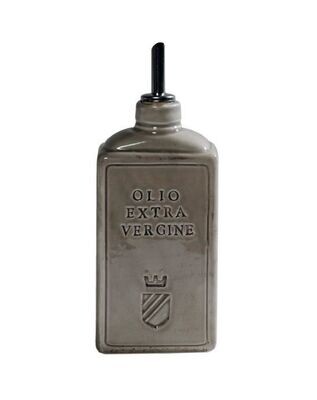 Lattina olio in ceramica h.16 col.argilla Virginia Casa