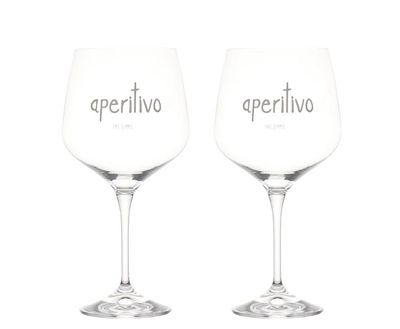 Set 2 calici in vetro 82cl Aperitivo Simple Day