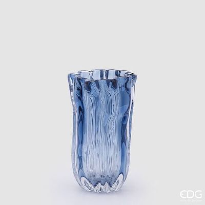 Vaso Fluido in vetro col.blu h.27 d.16,5 Edg Enzo De Gasperi Vaso Fluido in vetro col.blu h.27 d.16,5 Edg Enzo De Gasperi