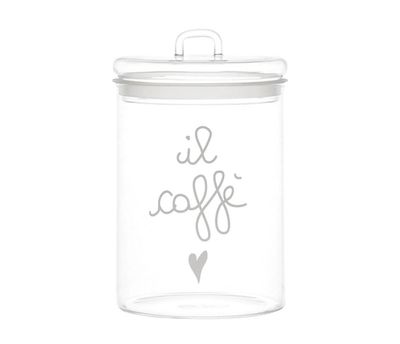 Barattolo in vetro borosilicato Il Caffè Simple Day Barattolo in vetro borosilicato Il Caffè Simple Day