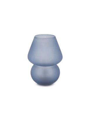 Lampada da tavolo USB in vetro col.azzurro Aura Edg Enzo De Gasperi