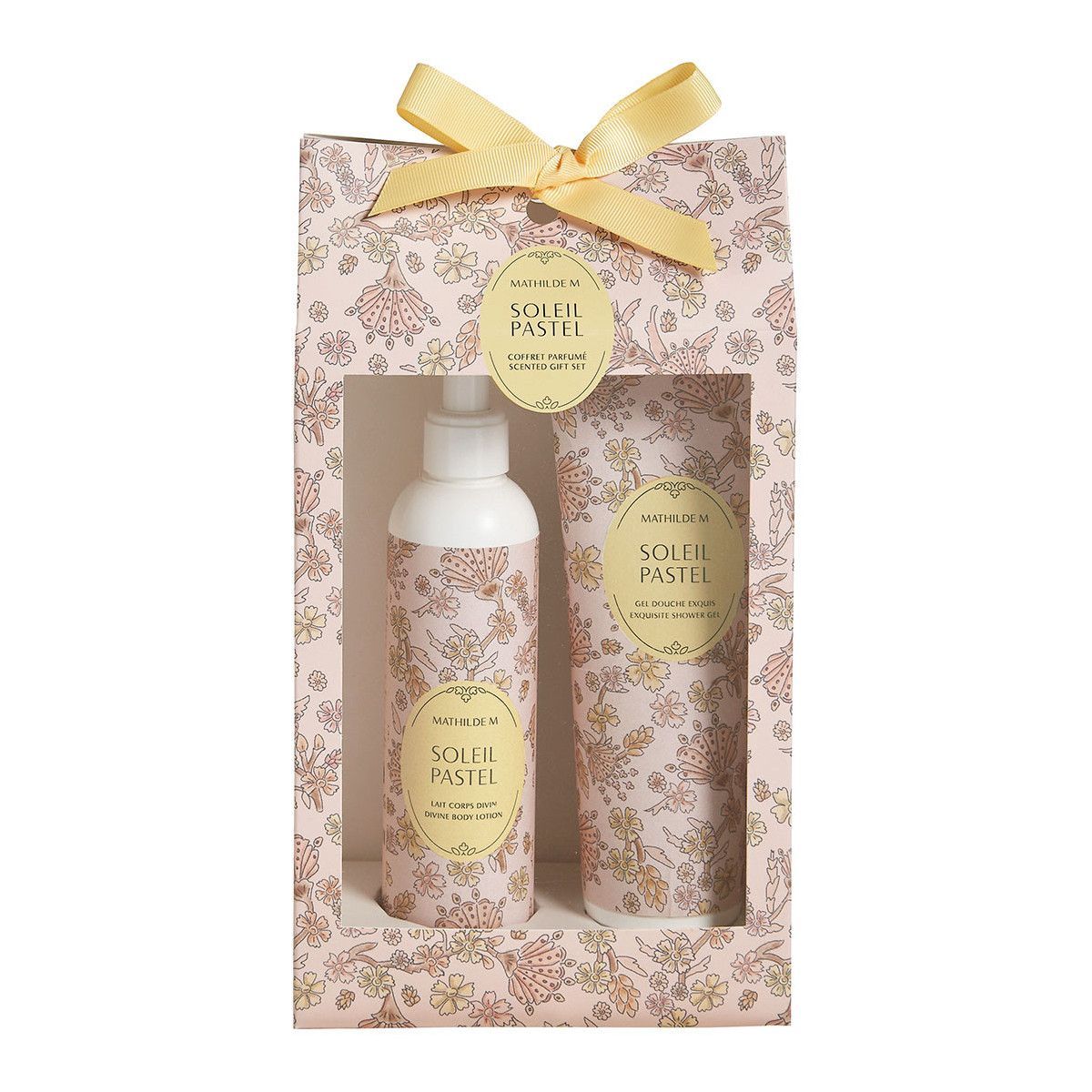 Scatola latte corpo e gel doccia Soleil Pastel Mathilde M.