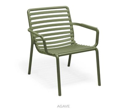 Set 2 poltroncine in resina fiberglass col.agave Doga Relax Nardi Outdoor