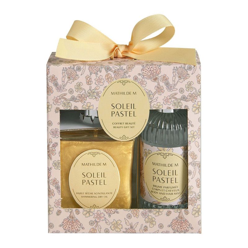 Set olio secco e spray per capelli Soleil Pastel Mathilde M. Set olio secco e spray per capelli Soleil Pastel Mathilde M.