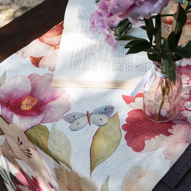 Runner in lino 50x220 Peony The Napking