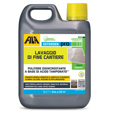 Lavaggio di fine cantiere Deterdek Pro Fila Solutions