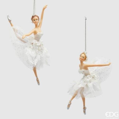 Addobbo ballerina col.bianco h.18 Edg Enzo De Gasperi Addobbo ballerina col.bianco h.18 Edg Enzo De Gasperi