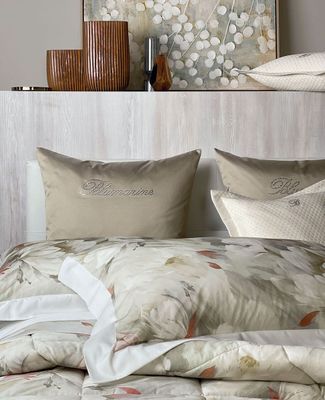 Lenzuola matrimoniali quattro stagioni Ranuncolo col.ecrù Blumarine Home Collection