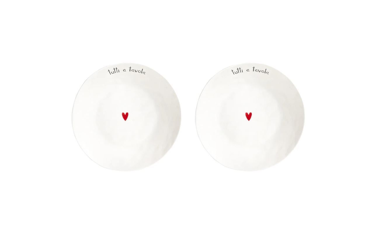 Set 2 piatti fondi in gres Tutti a Tavola Simple Day