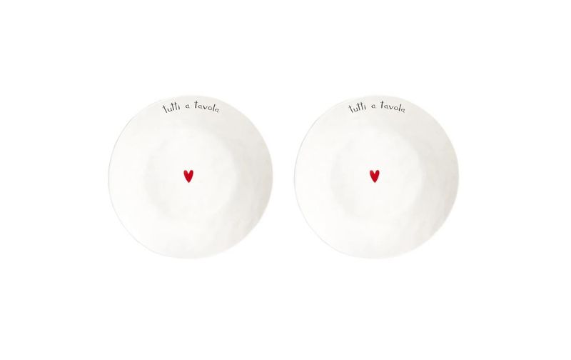 Set 2 piatti fondi in gres Tutti a Tavola Simple Day