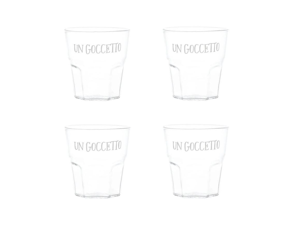 Set 4 bicchierini Un Goccetto 13cl Simple Day