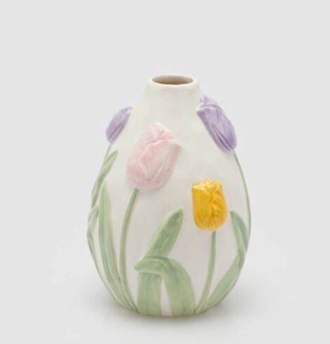 Vaso tulipani ovale in ceramica h.18,5 d.13 Edg Enzo De Gasperi