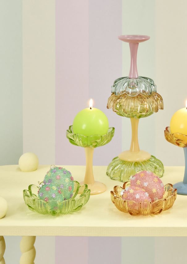 Decoro uovo con fiori da appendere h.8 d.6 Edg Enzo De Gasperi